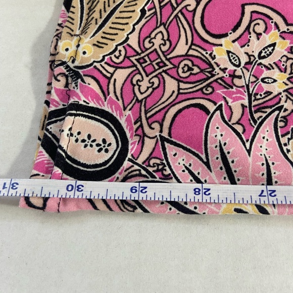 No boundary’s Jr. XL Retro Boho Bellbottom Pants or Loungers Floral Pink - Picture 5 of 11